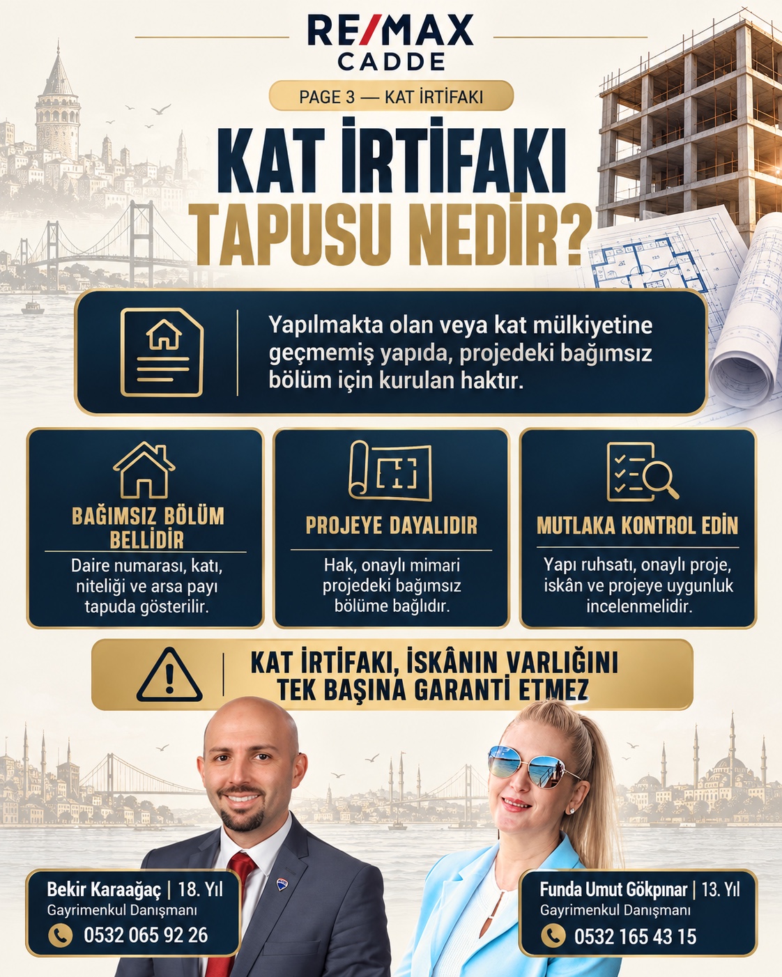 Kat irtifakının anlamını ve kontrol edilmesi gereken belgeleri açıklayan bilgilendirme görseli